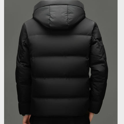 Real 85% Goose Down Jacket Men 2025 Winter Warm Puffer Coat Luxury Hood Thermal Outdoor Jacket Goose Down Parkas Zipper Clothes