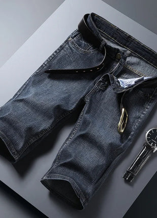 Jorts in denim slim da uomo stile classico da uomo Estate New Business Fashion Thin Stretch Short Casual jorts da uomo