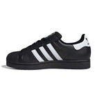 adidas Originals Superstar 2, sneakers classiche a profilo basso, comode e versatili, con suola sottile e punta a conchiglia, per uomo e donna, nero e bianco JI0079