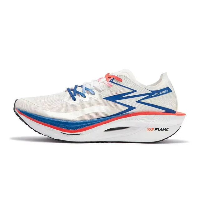 361 Degrees FLAME 3.0 Men Women Running Shoes Carbon Plate Racing Rebound Stable Breathable Wear-resistant Sneakers 672412207 PlatiNum