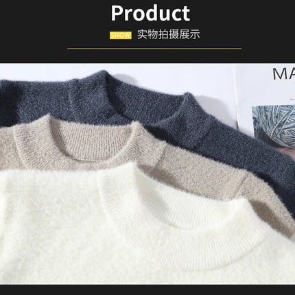 Fall Mens Christmas Cashmere Sweater O Neck Men Tops Quality Male Pullover Sweaters Thick Warm Pull Homme 2023