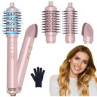 3-in-1 Hair Dryer Brush, One Step Hair Style, Volumizer, Straightener, Curler, Automatic Rotating Hot Air Brush with 2-Inch and