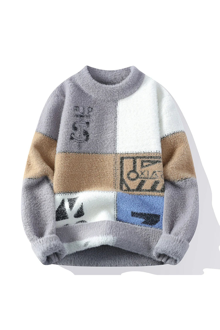 2024 winter new style men's sweater knitted long sleeve Warm Men Fashion Sweaters Thicken Warm wool pullovers Sweater male