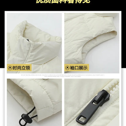 90 New Standard Down Jacket - Men's and Women's Matching Down Vest, Warm Coat, Sleeveless Down Jacket Workwear Coat