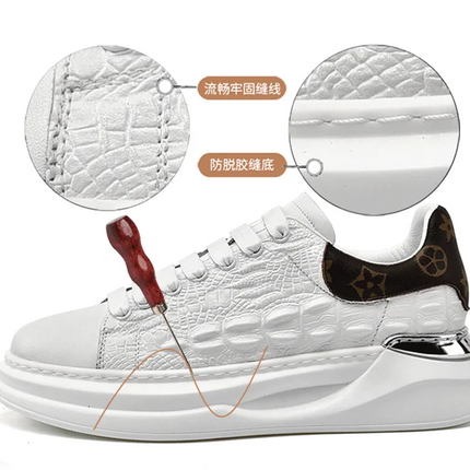 Leather Shoes Men's Skateboard Cricket for Men Sports Running Sneakers Male Luxury Designer Flats Platform