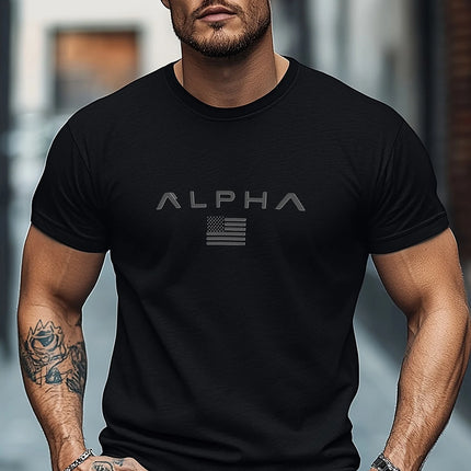 Men's Sports T-shirt for Outdoor Fitness Men's Casual O-Neck Loose Short Sleeve T-shirt Fashion Gym T-shirt Men's Summer Quick Dry Running Tees