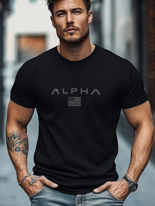 Men's Sports T-shirt for Outdoor Fitness Men's Casual O-Neck Loose Short Sleeve T-shirt Fashion Gym T-shirt Men's Summer Quick Dry Running Tees