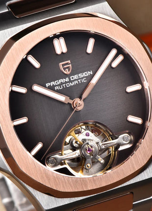 Nuovo Orologio da Uomo PAGANI DESIGN 2026 con Tourbillon Scheletrato, Orologio Automatico di Lusso di Alta Gamma per Uomo, Elegante Orologio da Polso Meccanico Sportivo