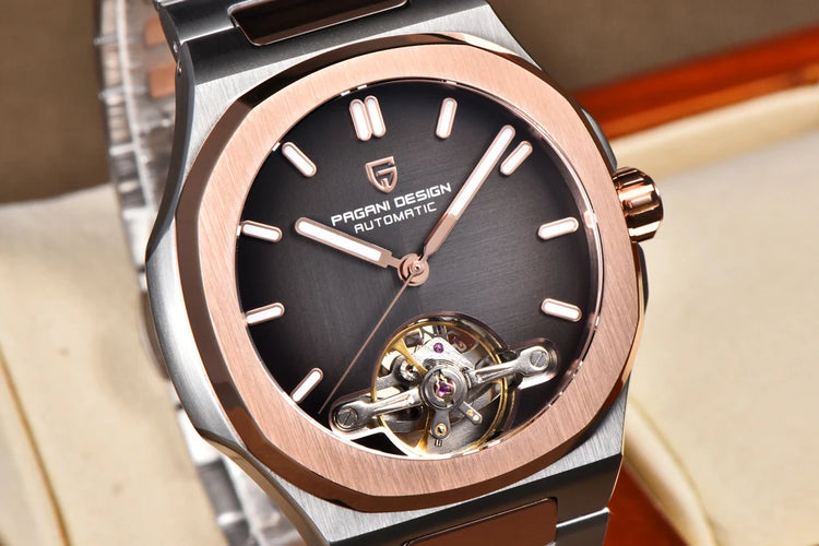 Nuovo Orologio da Uomo PAGANI DESIGN 2026 con Tourbillon Scheletrato, Orologio Automatico di Lusso di Alta Gamma per Uomo, Elegante Orologio da Polso Meccanico Sportivo