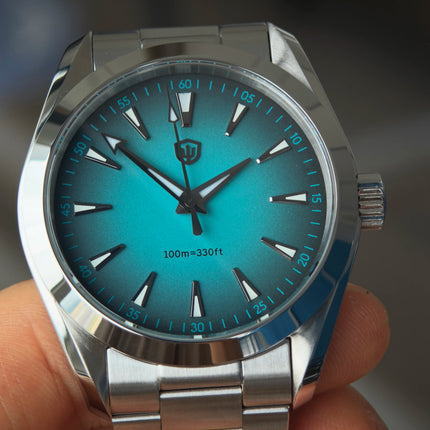 Watchdives WD0006 V2 Watch VH31 Sweep Second Quartz Movement Sapphire Luminous Stainless Steel Watches Waterproof 38mm Watch