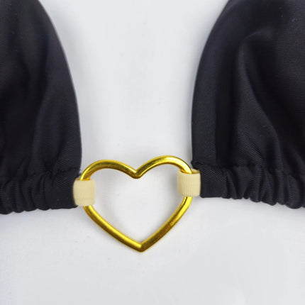 Nuovo costume da donna bikini bianco tinta unita costume da bagno alla moda con lacci a vita bassa set da due pezzi platinumshop