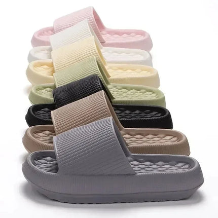 Women's Cloud Slippers with Thick Platform Soft Sole EVA Cushion Slides Summer Beach Flip Flops Non-Slip Bathroom Slippers for Women