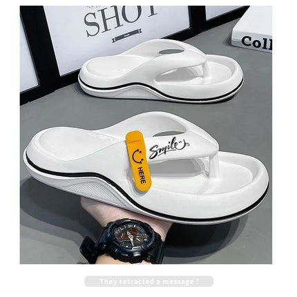 New Men's Women's Slippers Flip Flops Indoor Outdoor Beach Sandals Super Soft Bottom Slides Men's Slippers with Thick Non-slip Sole