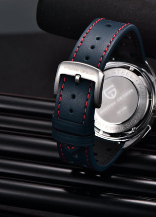 PAGANI DESIGN 2025 Nuovo Panda Dial Orologi da uomo Orologio al quarzo di lusso per uomo Giappone VK63 Cronografo sportivo Orologio da polso in vetro zaffiro