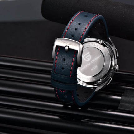 PAGANI DESIGN 2025 Nuovo Panda Dial Orologi da uomo Orologio al quarzo di lusso per uomo Giappone VK63 Cronografo sportivo Orologio da polso in vetro zaffiro