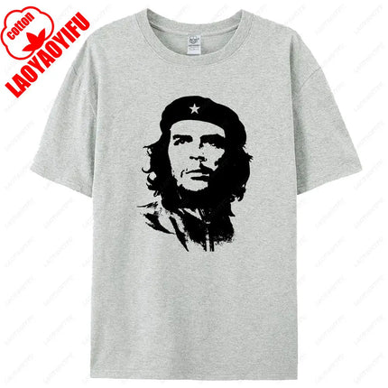 Che Guevara Shirt Rebel Cuban Shirt Guerrilla Revolution Casual Short Sleeve Men's High Quality Cotton T-Shirt