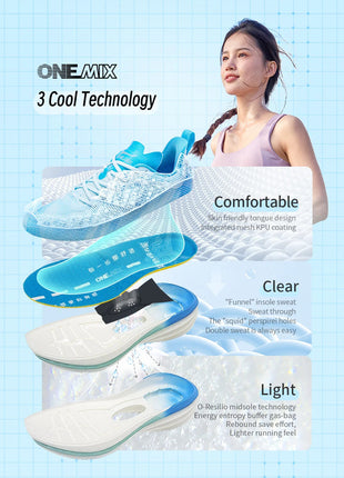 ONEMIX Scarpe da corsa da uomo in stile cinese Traspirante Carattere di moda Vamp Cuscino d'aria Scarpe sportive Scarpe da ginnastica da passeggio all'aperto PlatiNum