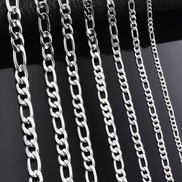 Wholesale 925 Sterling Silver Necklace 2-12mm Width 40-75cm Long Chain Lobster Clasp Men and Women Engagement Jewelry PlatiNum