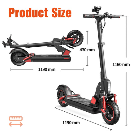 Monopattino elettrico Bogist C1 Pro per adulti, motore da 500W, batteria 48V15Ah, e-scooter da città, pneumatici da 10 pollici, pieghevole.