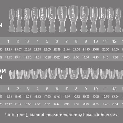 Original YOKEFELLOW Sandwich Dual Nail Form Short Stiletto Nail Extension Form 240pcs Top Form Bottom Form For Quick Nail Extensions IM222