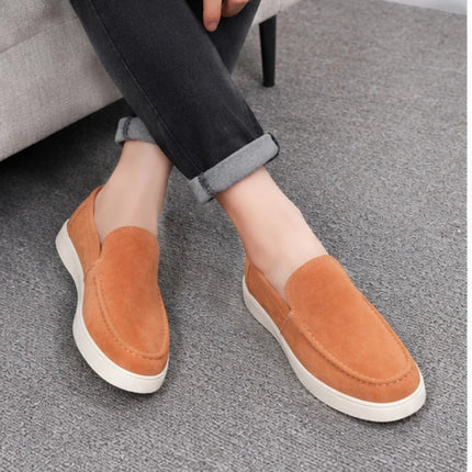 Scarpe casual da uomo estive, comode, con plateau, mocassini di design, traspiranti, slip-on, scarpe da ufficio piatte da uomo