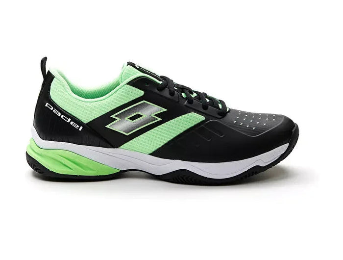 Padel Lotto Superrapida 400 IV Black/Green Sneakers PlatiNum