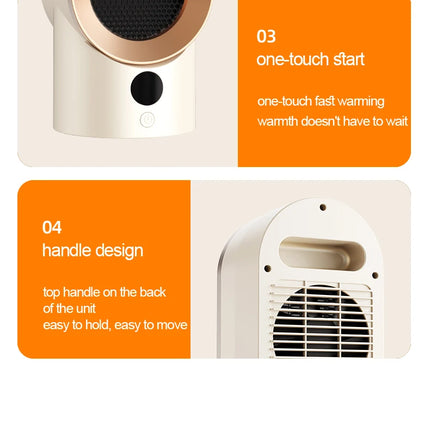 Portable Heater Electric Fan Heater Mini Radiator Desktop Warmer Machine For Winter PTC Ceramic Heating For Home Bedroom Office