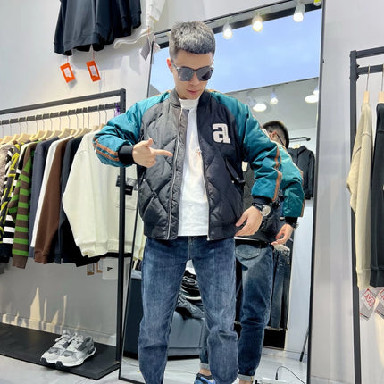 Supzoom 2022 New Arrival Hip Hop Embroidery Couples Casual Top Fashion Male And Female Winter Men Coat Warm Baseball Down Jacket