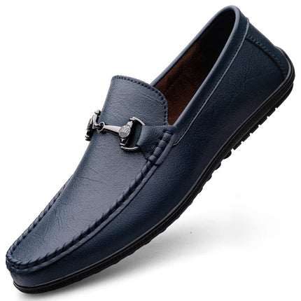 Mocassini di lusso da uomo estivi Scarpe slip on in pelle Mocassini traspiranti bianchi Scarpe casual Mocasines Hombre