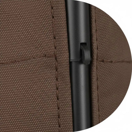 Ombrellone da Giardino con 8 Stecche, Telaio Verniciato a Polvere, Sollevamento a Manovella, Ventilazione, Resistente al Vento per Giardino, Spiaggia, Terrazza