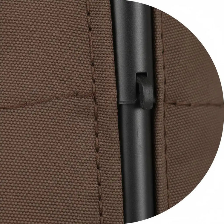 Ombrellone da Giardino con 8 Stecche, Telaio Verniciato a Polvere, Sollevamento a Manovella, Ventilazione, Resistente al Vento per Giardino, Spiaggia, Terrazza