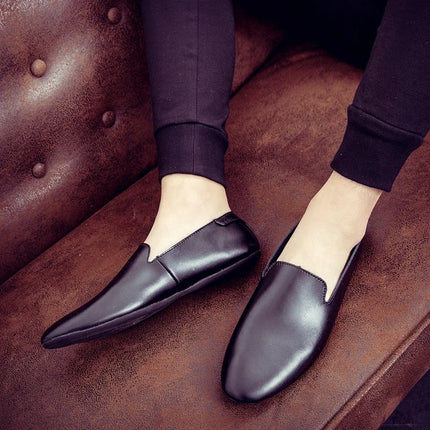 Scarpe da uomo italiane outdoor Casual Luxury Brand uomo mocassini mocassini in vera pelle appartamenti uomo traspirante Slip on scarpe da barca k3