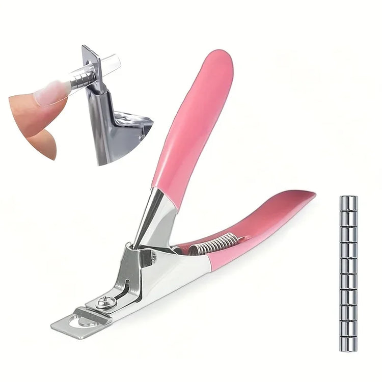 Acrylic Nail Clippers with 15Pcs Magnets Nail Clippers Cutters for Long Acrylic Gel Nails Tips Adjustable Stainless2028 2028