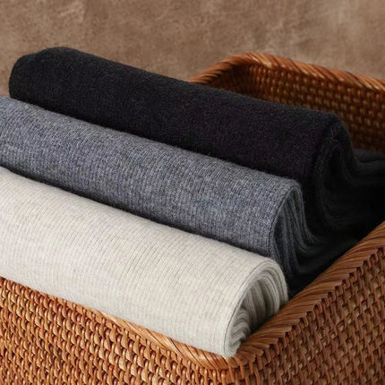 Women's Wool  Leggings Slim Pants High Waist  Autumn and Winter Cashmere Casual Knitted Pencil Pants Korean Thick Casual pants PlatiNum
