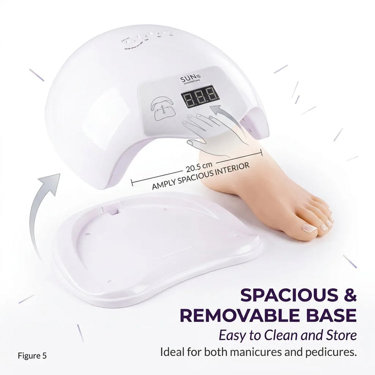 Professional Gel UV LED Nail Dryer Smart Infrared Auto Sensor 99s Low Heat Mode for Sensitive Skin Digital Display Fast Curing Nail Lamp for Home DIY Salon Manicure
