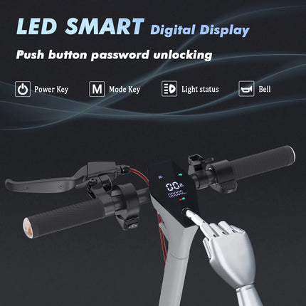 Scooter elettrico IENYRID M1 250W 36V 12,5 AH Batteria Pneumatici da città da 10 pollici Display digitale intelligente a LED Scooter da città per adulti