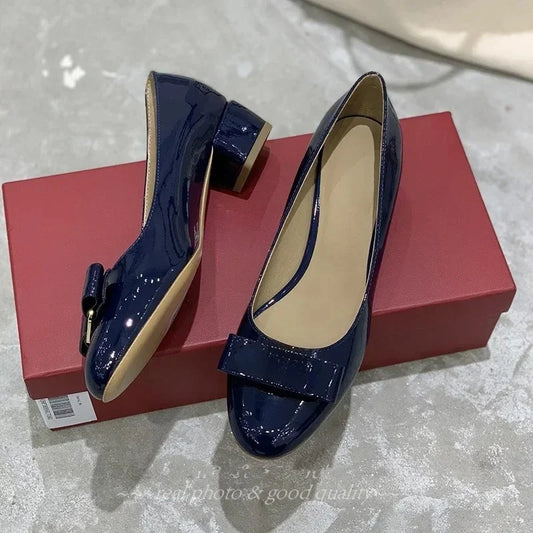 2025 FANGXITING New Arrival Spring Handmade Genuine Leather Round-Toe Woman Loafers Mary Janes Zapatos De MujerBallet Dance Shoe