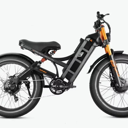 【Romeo pro2 spot】Bicicletta elettrica da città Romeo pro2 3000W con doppio motore, batteria integrata 52V 70Ah, pneumatici grandi, ruote da 26x4.0