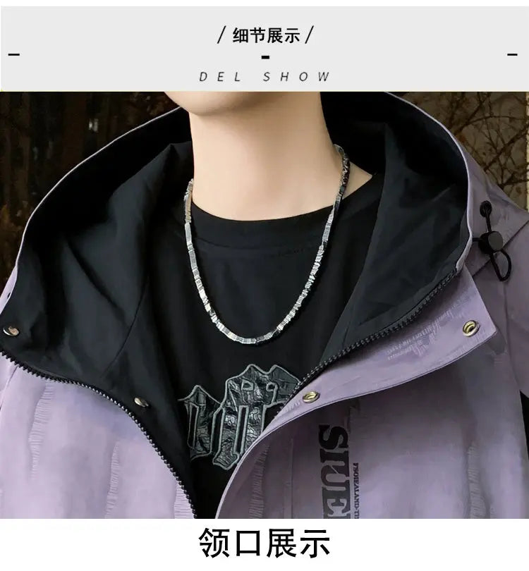Fashion 2026 Spring Autumn Men's Casual Hooded Jackets Streetwear Windproof Coats Youth Outdoor Plus Size 4XL Hoody Top Clothing