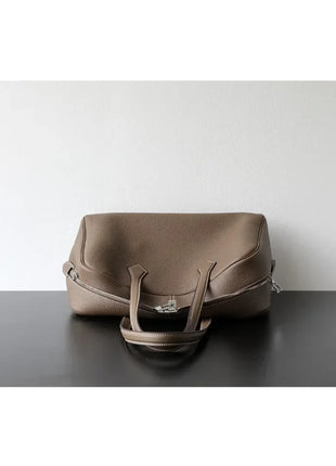 Borsa da donna in pelle di vacchetta di alta qualità, semplice borsa a tracolla di grande capacità, borsa a spalla.