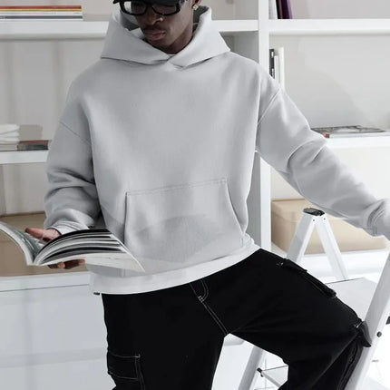 Men Rose Print Pullover Hoodie Casual Long Sleeve Streetwear Hip‑Hop Hooded Sweatshirt For Autumn Winter Women Warm Fleece Tops