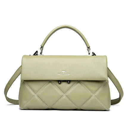 Women's Bag New Trend Korean Handbags Designer Luxury Brand Ladies Shoulder Bags Soft Leather Fashion Versatile Crossbody Bags PlatiNum