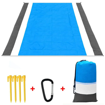 2022 telo mare oversize tappetino senza sabbia spiaggia antivento impermeabile coperte da Picnic tappetino da spiaggia tasca oversize Picnic 4 ancora