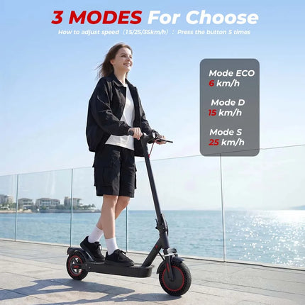 IScooter i9Max 10in Scooter elettrico Max Motor 500W Scooter a doppio assorbimento degli urti per Scooter per pneumatici a nido d'ape per adulti 35 KM/H 10Ah