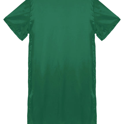 Donna uomo pigiama in raso di seta pigiameria maniche corte camicia da notte Kimono accappatoio abito da notte accappatoio camicia da notte estiva Homewear