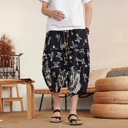 Pantaloncini da Spiaggia Estivi 2026 da Uomo, in Cotone Traspirante, Comodi, Casual, a Gamba Larga, Taglie Forti fino alla 8XL