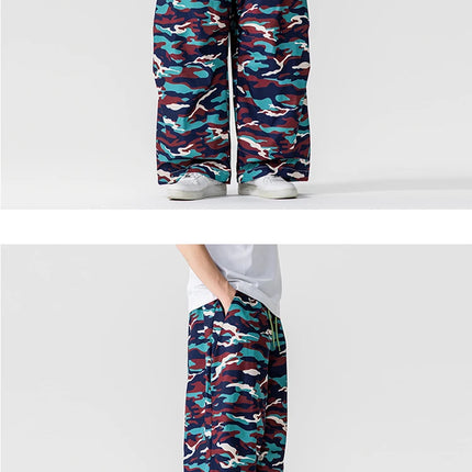 Pantaloni cargo mimetici uomo pantaloni Harem casual Harajuku larghi uomo sport all'aria aperta pantaloni a gamba larga uomo streetwear oversize High Street