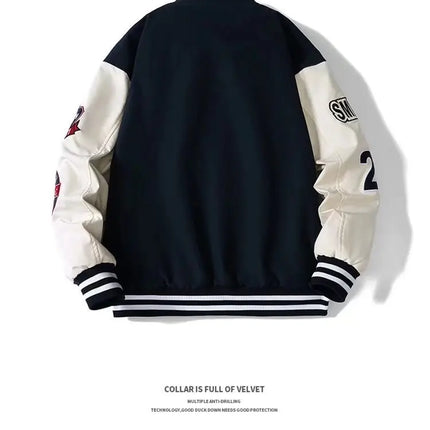Spring and Autumn New Baseball Jacket Men's Jacket Street Hip Hop Windproof Jacket Autumn and Winter Warm Baseball Shirt Jakcet
