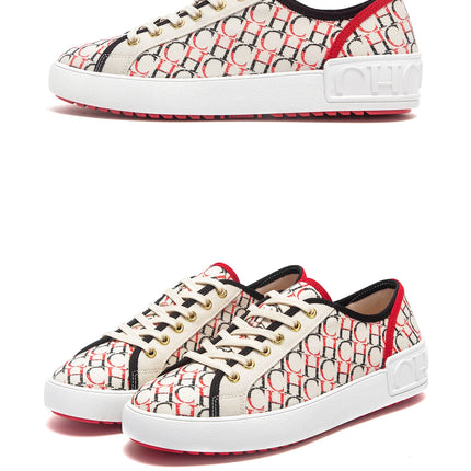 C-H Women's Casual Shoes  Autumn New Comfortable Canvas Shoes Skeleton Correction Woman Walking Shoes