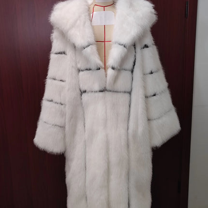2026 Winter Women Faux Fur Jacket Coat Solid White Long Sleeve Thick Warm Overcoat Outwear Fluffy Coat For Women